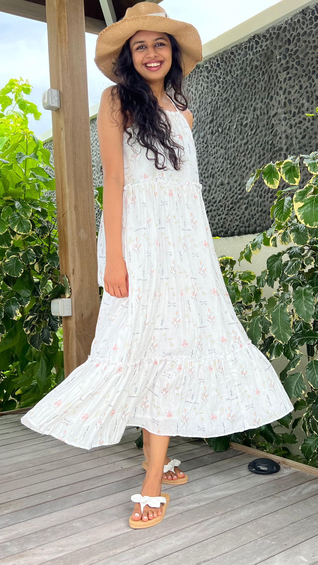 The White Sand tiered dress