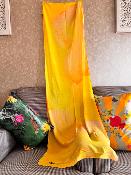 Golden hour- sunset scarf