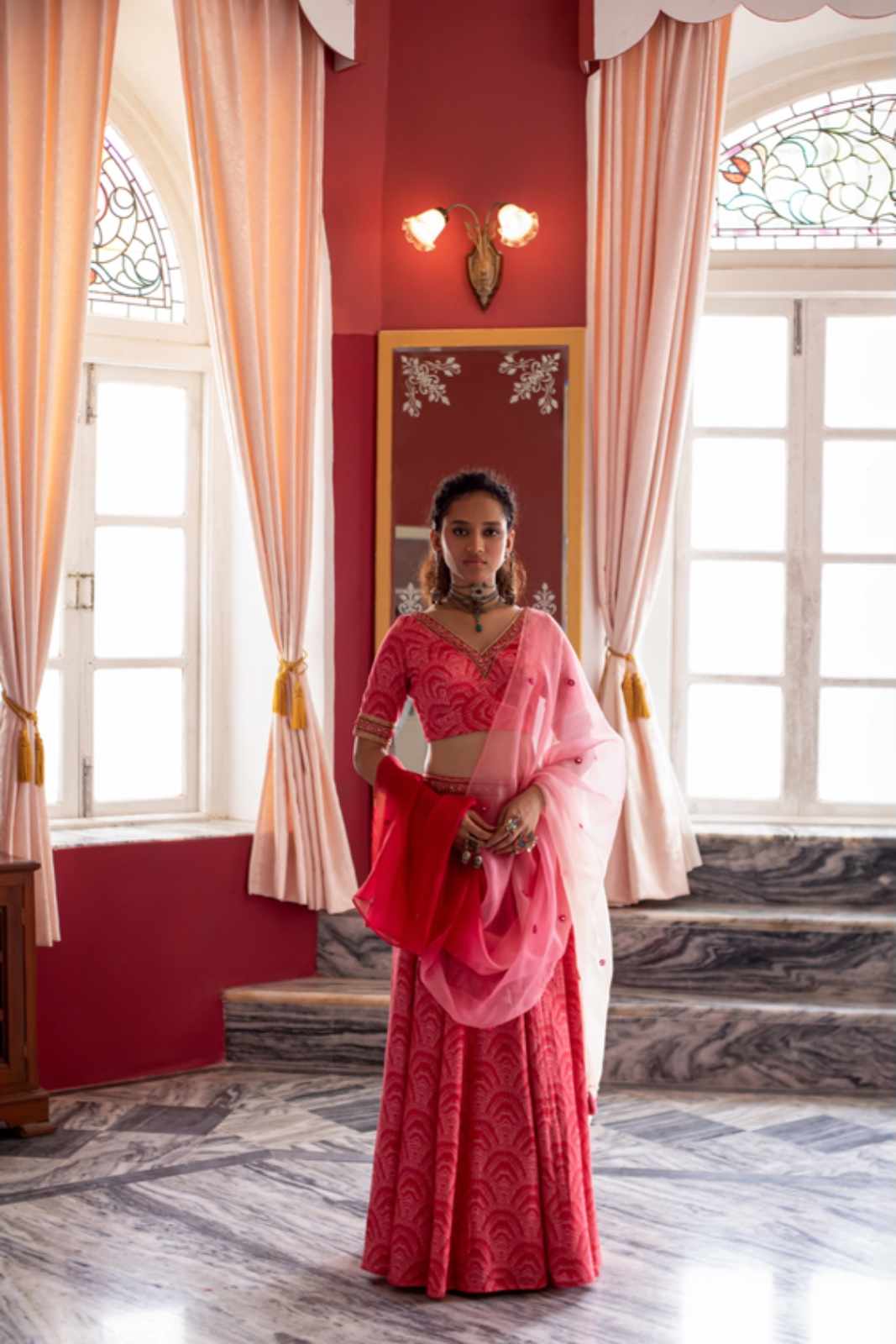 Shola Lehenga Set