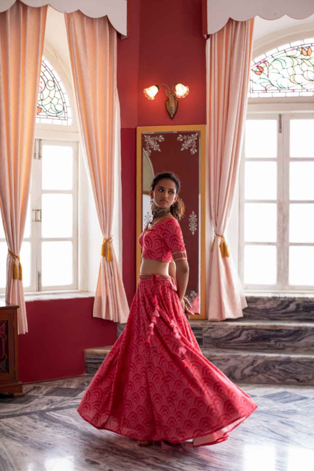 Shola Lehenga Set