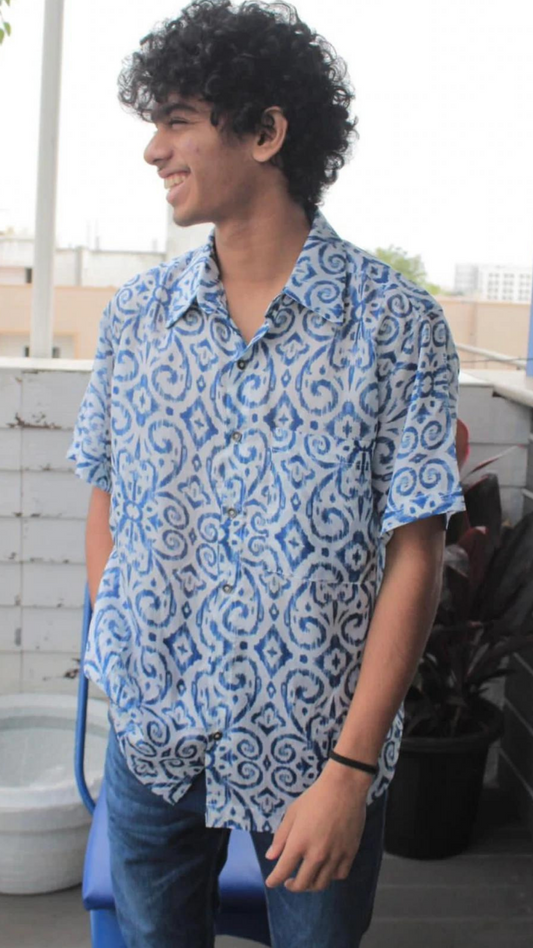 Iced in Ikkat Shirt