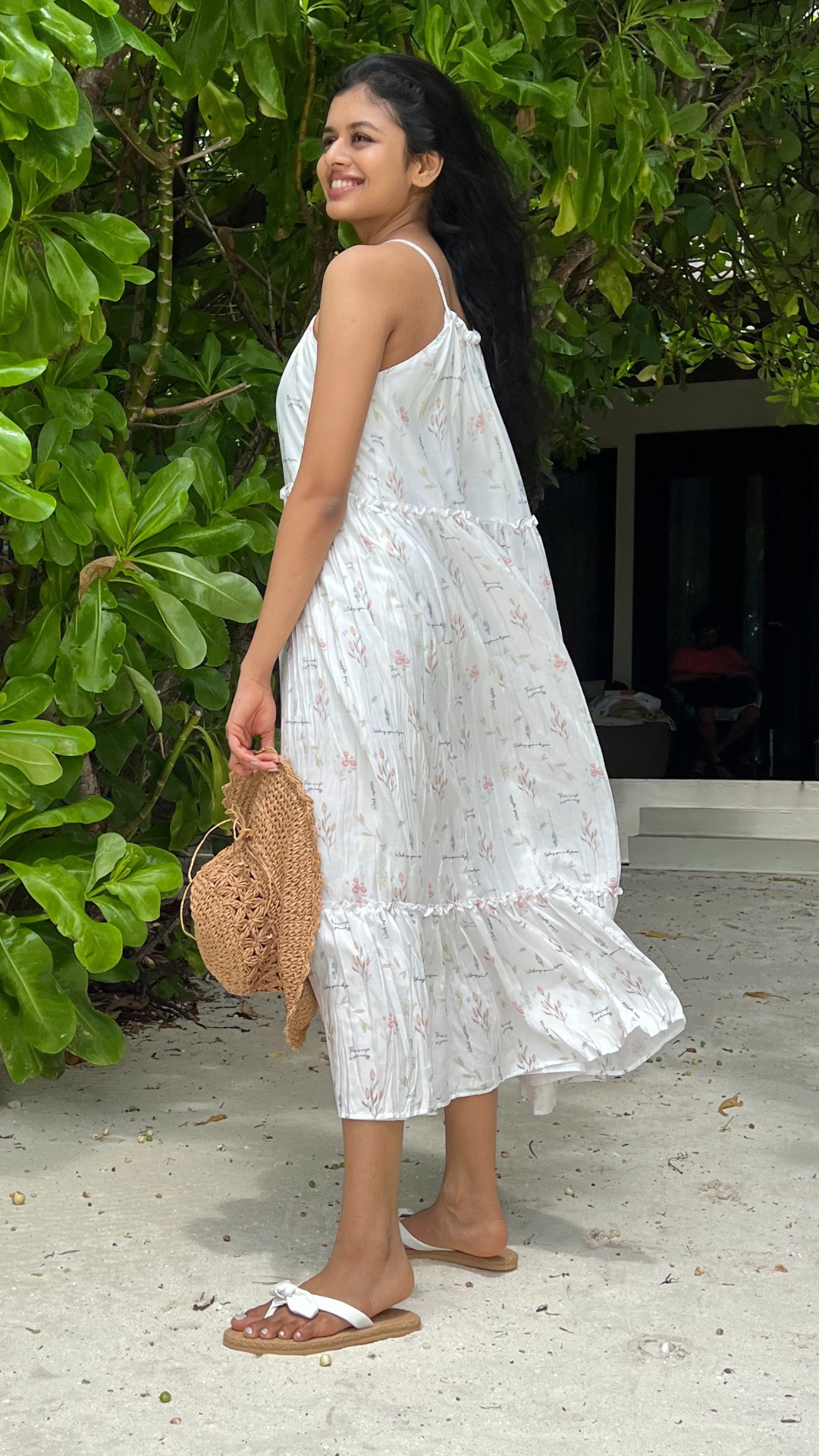The White Sand tiered dress